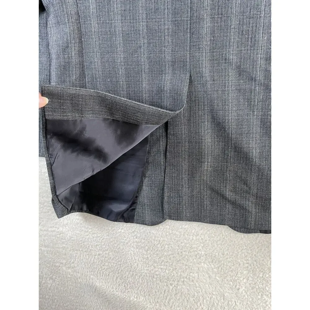 Richmann Brothers Wool Blazer Mens Sz 42 Gray Embassy Square Suit Jacket READ